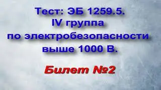 БИЛЕТЫ по Электробезопасности IV группа выше 1000 В. Билет 2