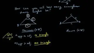 Using Law of Sines Ambiguous Case