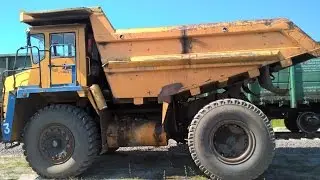 Погрузка БЕЛАЗов на железнодорожные вагоны