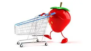 Strawberry 3D animation shopping video 