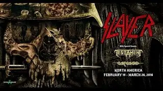 SLAYER - Repentless North American Tour w/ TESTAMENT + CARCASS