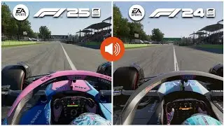 F1 25 VS F1 24 𝗨𝗟𝗧𝗜𝗠𝗔𝗧𝗘 ENGINE SOUNDS & GRAPHICS COMPARISON: IS F1 25 BETTER?!
