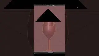 Syrah/Shiraz Wine Glass Modelling #blender #blender3d