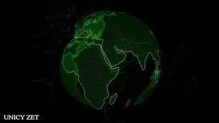 Copyright Free Video Effects -🌎  Earth Rotation Effects - Full HD Effects - Black Screen - Unicy Zet