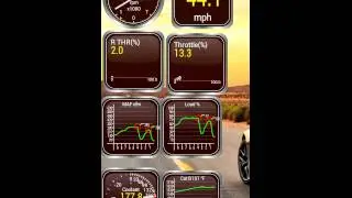 Torque for Android - Realtime Info Demo with fast PID Refresh Rate - ELM327 Adaptor