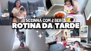 Rotina da tarde / COMO FAÇO A ROTINA DOS BEBÊS, PASSEI MAL COM ELES SOZINHA🥺