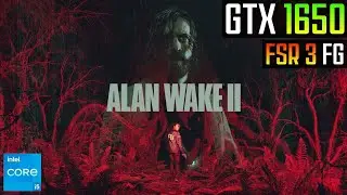 Alan Wake 2 on GTX 1650 - FSR 3 Frame Generation MOD