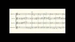 Daydream Believer for Saxophone quartet.