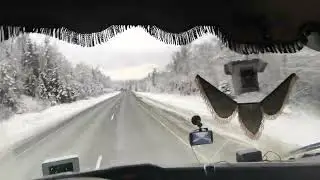Проезжаю Урал небольшой участок дороги.