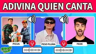 ADIVINA QUIEN CANTA 🗣️🎙️ Piculin y Galletita / Peso Pluma / Fede Vigevani / Karol g / Shakira