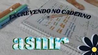 [ASMR] ESCREVENDO PENSAMENTOS POSITIVOS 💭