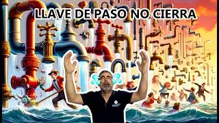 Llave de paso de regulación no cierra. Se ha roto.