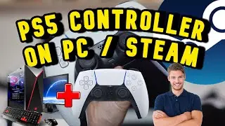 + PS5 Controller On Steam PC Guide + How to Use & Configure + Wired + Bluetooth +