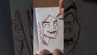 Pocket Sketchbook: 2-D from The Gorillaz #shorts #drawings #art #gorillaz #sketchbookpage