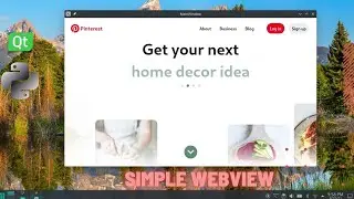 Add Webview Widget to Python App | Pyside Qt Qt Designer PyQt | Display Web Pages on your Python App