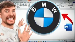 how to draw @BMW  in ms ward ||Logo बनाना सीखे|| 3D logo design*shocking result* 😱