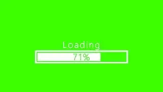 Free Loading Animation in Black or White color Green Screen