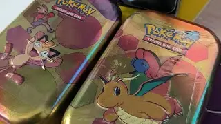 Unpacking Pokemon Scarlet and Violet 151 Tin! Pulled a SIR!!!