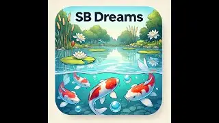 Koi Fish Swimming in a Pond - Relaxing Music/ 