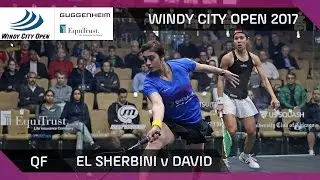 Squash: El Sherbini v David - Windy City Open 2017 QF Highlights