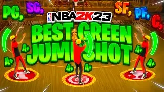 *NEW* BEST JUMPSHOT GREENS EVERY SHOT & DOES NOT MISS on NBA 2K23! BEST JUMPSHOT FOR ALL BUILDS!