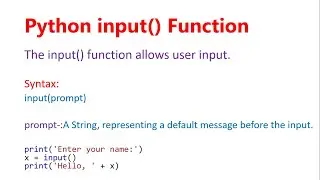 User input in Python | Command Line Input | Input Statement | input Function in Python Hindi 14