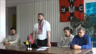 Виступ керівника Вінницької обласної організації політичної партії 