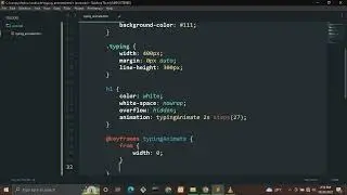 Quick Code | Animasi Mengetik HTML CSS
