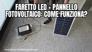 LED spotlight + photovoltaic panel: how does it work?