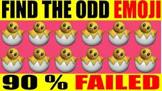 HOW GOOD ARE YOUR EYES | TEST YOUR BRAIN POWER   Find Odd Emoji  Emoji Puzzle Quiz  BRAIN THERAPY