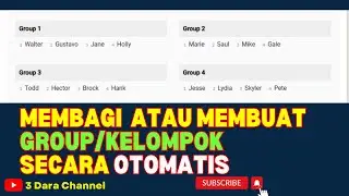 Cara Membagi Kelompok Secara Online Dan Otomatis. Cocok Untuk Guru !!!
