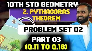 10th Geometry|2.Pythagoras Theorem|PROBLEM SET 2 |Q5 TO Q10|PART 2|Pradeep Giri Sir