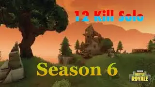 12 Kill Solo Game in season 6 (Fortnite Battle Royal)