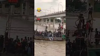 Insane  party on boat in Bangladesh😂😂 #shots #funny #travel #party #boat #bangladesh #crazy #Kushtia