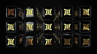 FREE Exclusive 4K Background with Rotating Black Cubes