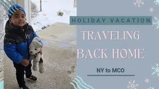 Traveling back home| NY to MCO| Travel Vlog| Family #travel #holidayseason #familyvlog