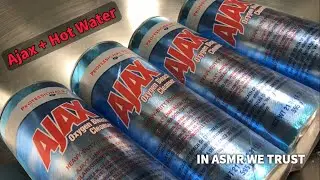 Ajax Oxygen Bleach Powder & Hot Water ASMR + Xtra Pine Rinse (Product Review in Description)
