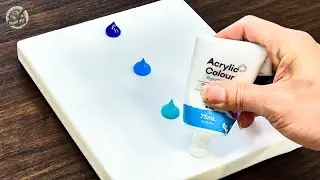 Amazing Acrylic Painting Ideas | Colorful Trees By The Moon | Relaxing Art Videos