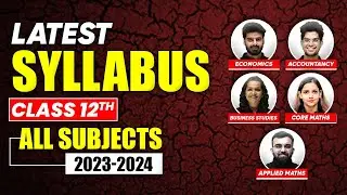 Class 12 Commerce Syllabus 2023-24 | All Subjects💯 | Commerce Wallah by PW