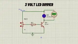 LED dimmer/ 3V dimmer / Proteus project