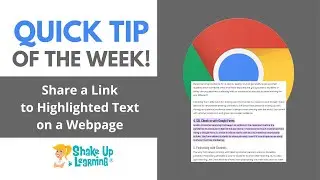 Share Link to Highlighted Text on a Webpage in Google Chrome