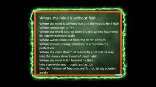 Where The Mind Is Without Fear
