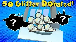 Donating 50 Glitter To Wind Shrine And This Happened In Roblox Bee Swarm Simulator