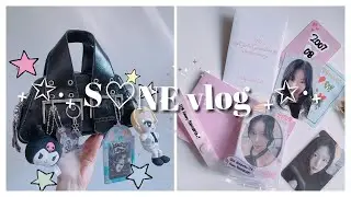 [S♡NE vlog] snsd + taeyeon unboxings | bag deco 🍀🐬