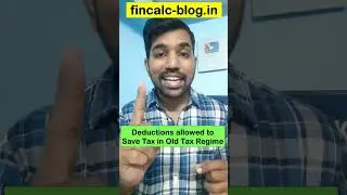 Save Income Tax with Old Tax Regime 