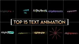 Top 15 text animation preset alight motion