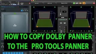 How to copy Dolby ATMOS panner to the ProTools Panner so you can use the DIRAC ATMOS room correction