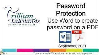 Add a Password to a PDF