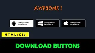 How To Create Download Button HTML and CSS | Button Animation Effects on Hover | Html & Css Buttons