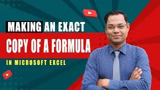 Making an exact copy of a formula in Excel